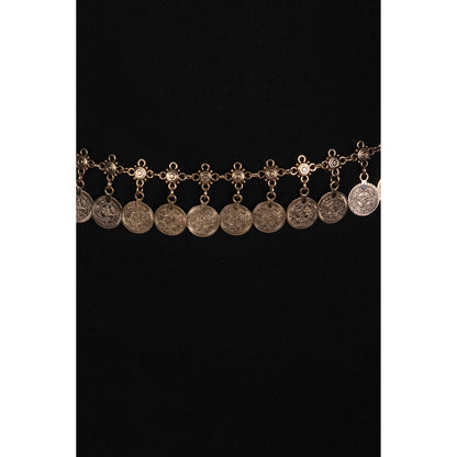 Gypsy Coins Disc Fringe Chain Belt